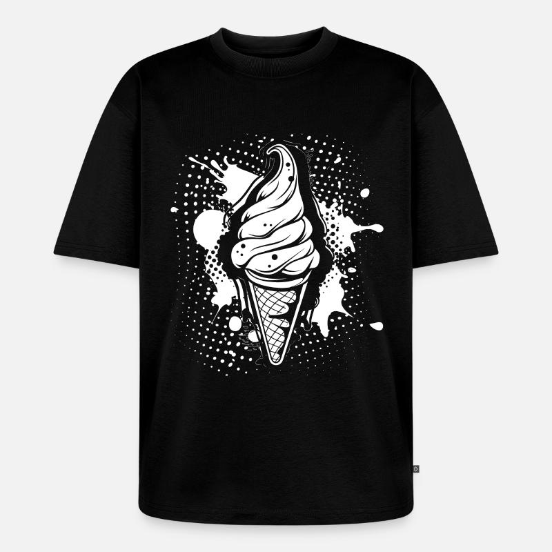 Softeis - Unisex Premium Oversized Bio T-Shirt - Schwarz