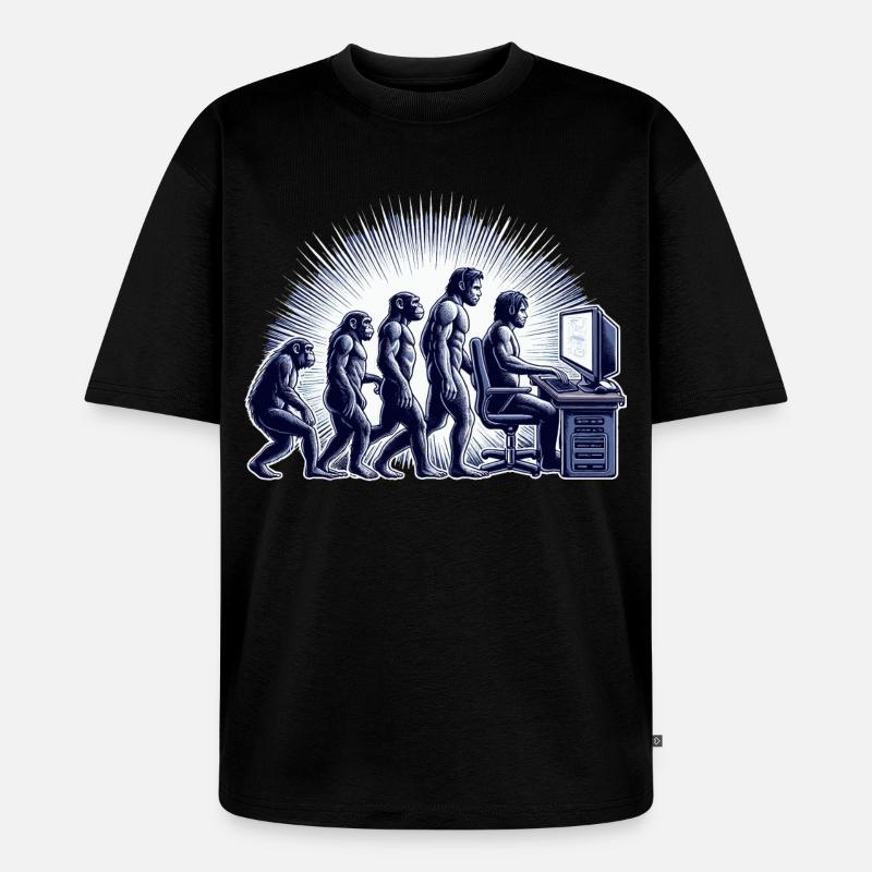 GAMING EVOLUTION - Unisex Premium Oversized Bio T-Shirt - Schwarz