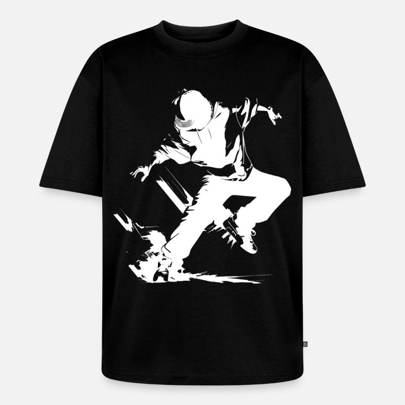 Breakdance Junge - Unisex Premium Oversized Bio T-Shirt - Schwarz