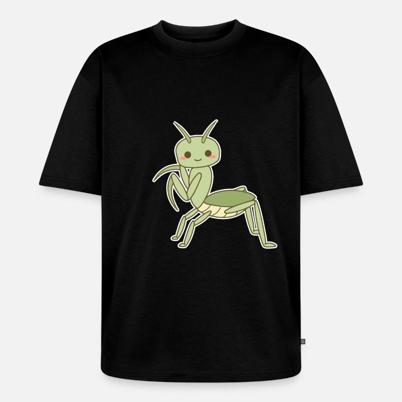 Elegante Gottesanbeterin - Unisex Premium Oversized Bio T-Shirt - Schwarz