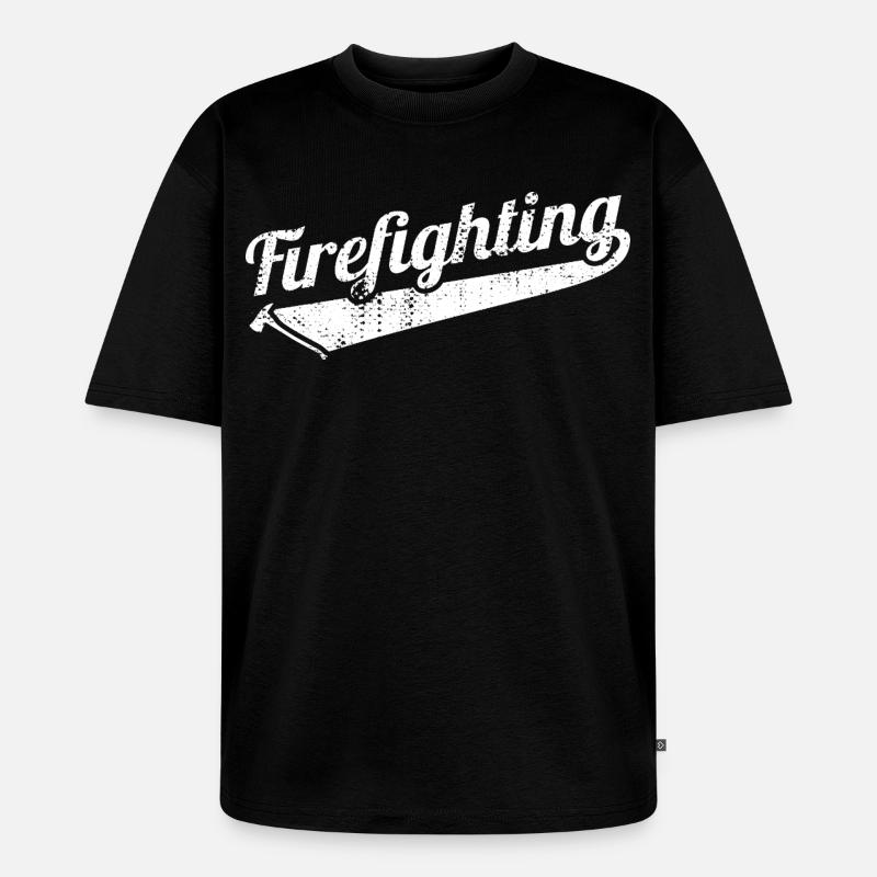 Brandbekämpfer - Unisex Premium Oversized Bio T-Shirt - Schwarz