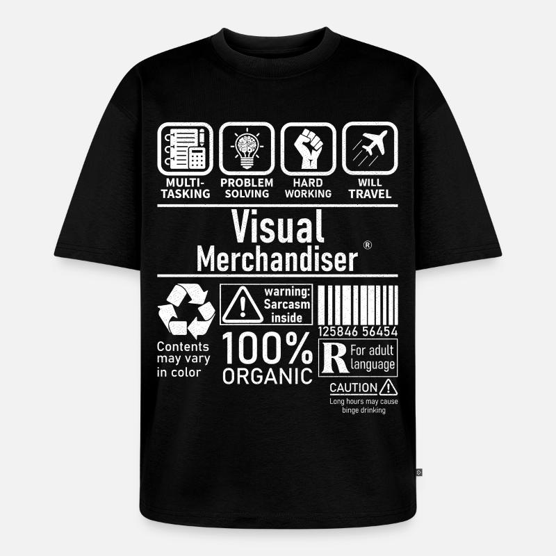 Visual Merchandiser résolution de problèmes multitâches - T-shirt Premium bio oversize Unisexe - noir