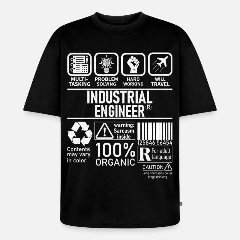 Industrial Engineer multi tasking problem solving - Unisex Premium Oversized Bio T-Shirt - Schwarz