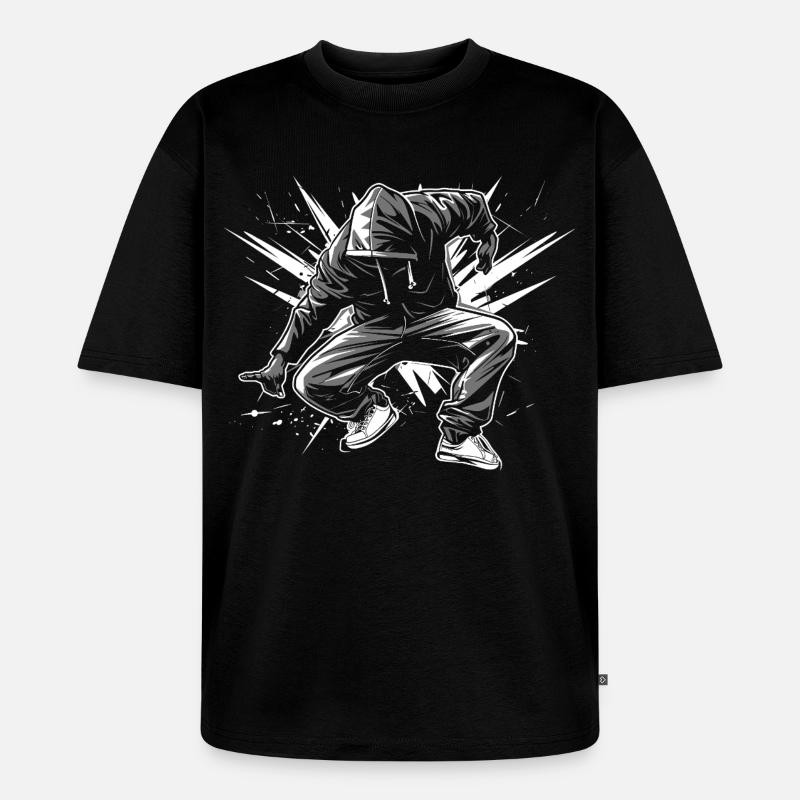 Breakdancer - Unisex Premium Oversized Bio T-Shirt - Schwarz