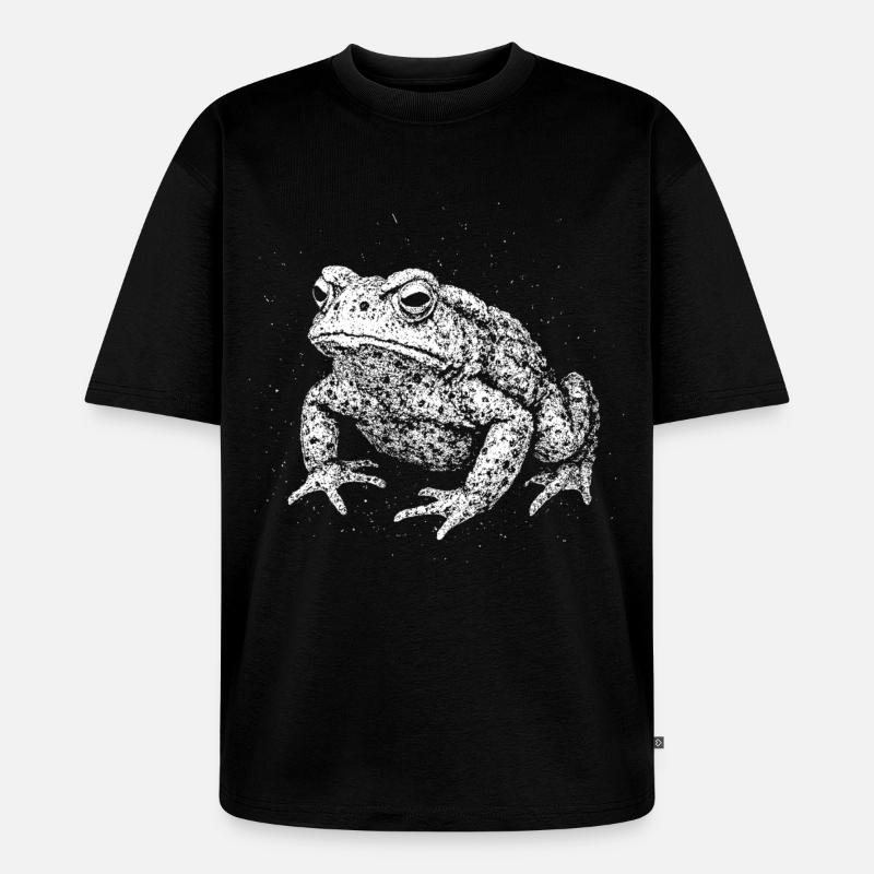 Kröte - Unisex Premium Oversized Bio T-Shirt - Schwarz