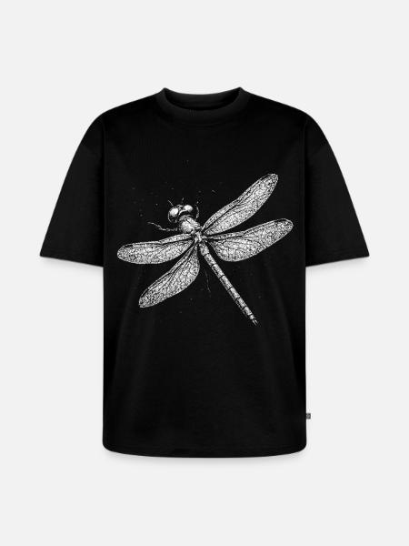 Dragonfly - Unisex Premium Oversized Organic T-Shirt - black