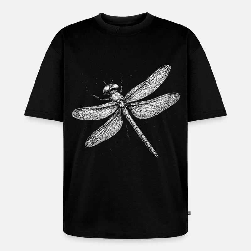 Dragonfly - Unisex Premium Oversized Organic T-Shirt - black