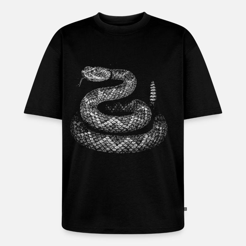 Snake - Unisex Premium Oversized Organic T-Shirt - black