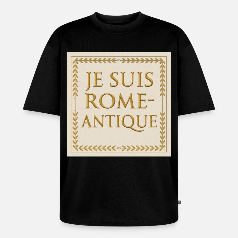 Ich bin das alte Rom - Unisex Premium Oversized Bio T-Shirt - Schwarz