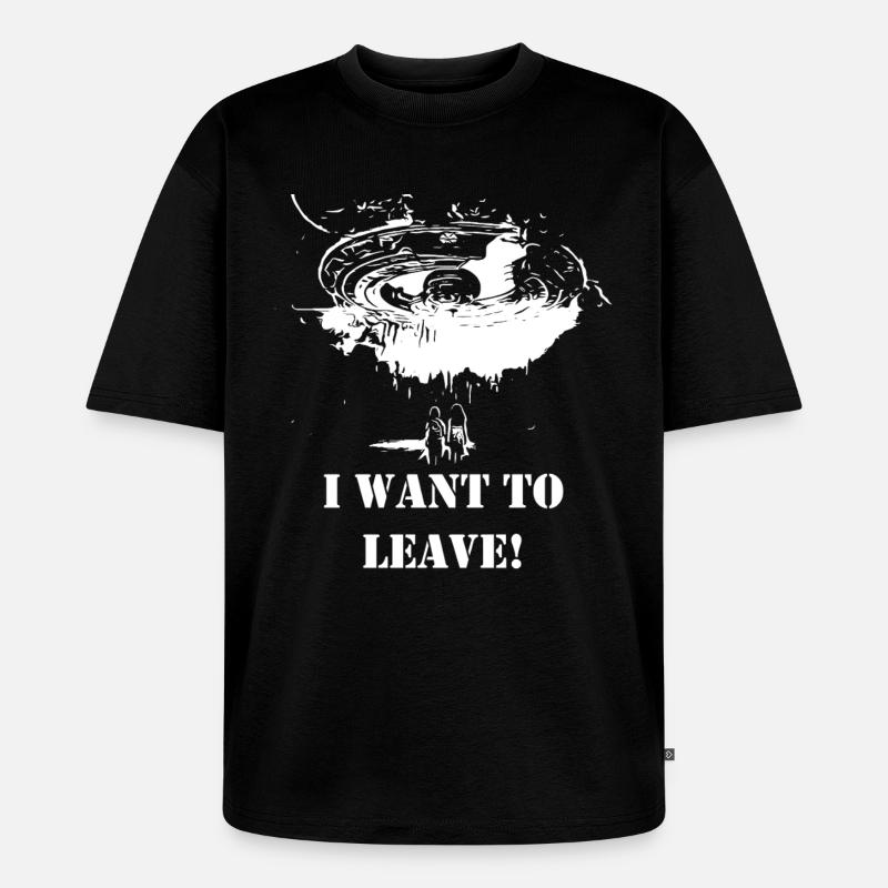 Take Me Away - Unisex Premium Oversized Bio T-Shirt - Schwarz