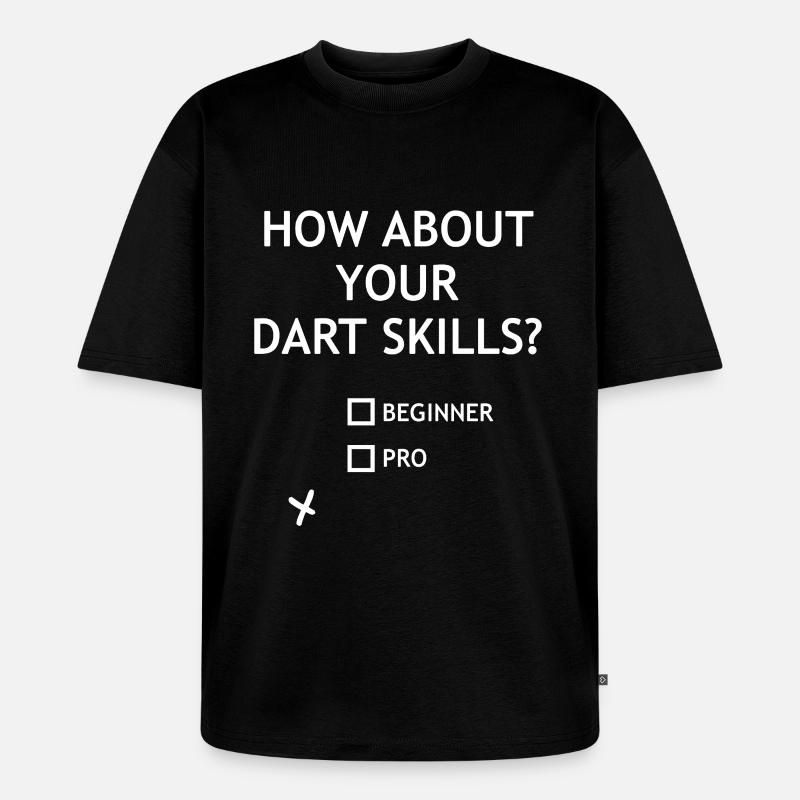 Dart Fail Check - Unisex Premium Oversized Bio T-Shirt - Schwarz
