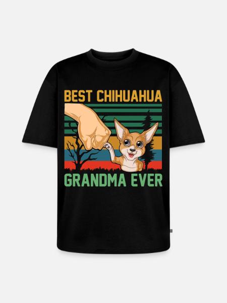 Chihuahua - T-shirt Premium bio oversize Unisexe - noir