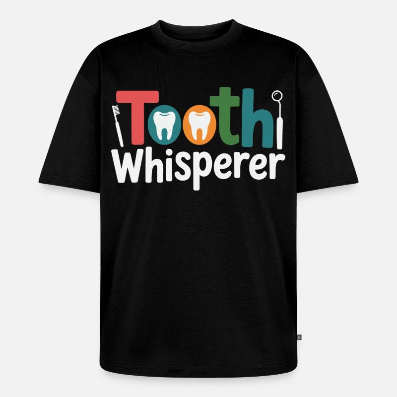 Zahntechniker Präzisionsarbeit - Unisex Premium Oversized Bio T-Shirt - Schwarz