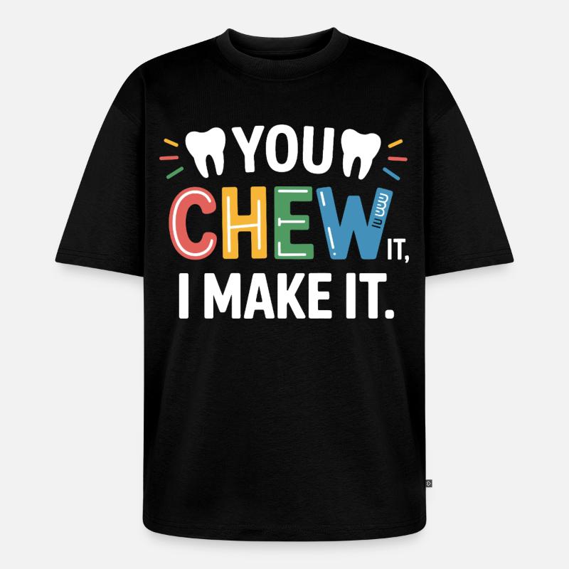 Dentalkeramik Techniker Kunst - Unisex Premium Oversized Bio T-Shirt - Schwarz