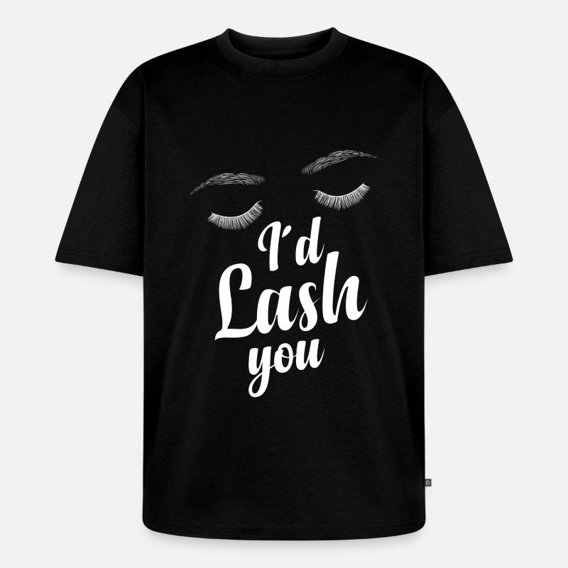 Wimperntechniker Wimpernflüsterer Wimperntechniker Wimperntechniker - Unisex Premium Oversized Bio T-Shirt - Schwarz