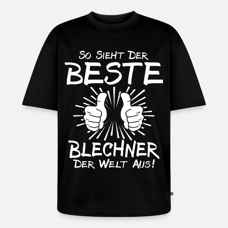 Bester Blechner - Unisex Premium Oversized Bio T-Shirt - Schwarz
