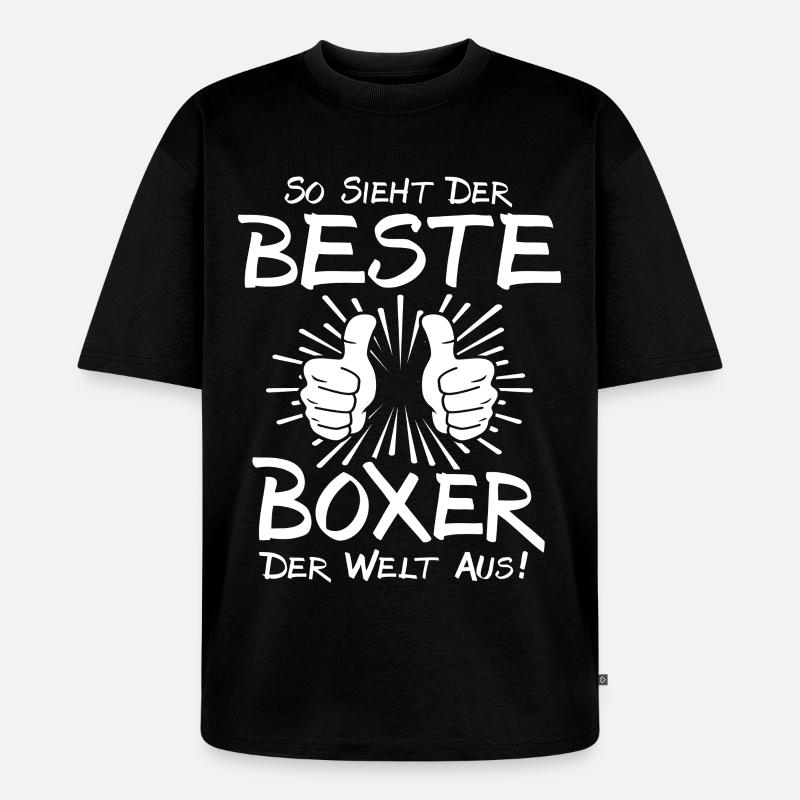 Bester Boxer - Unisex Premium Oversized Bio T-Shirt - Schwarz