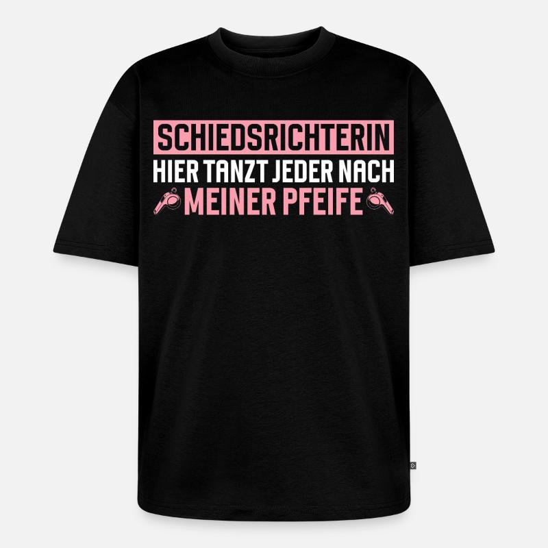Referee Referee Gift - Unisex Premium Oversized Organic T-Shirt - black