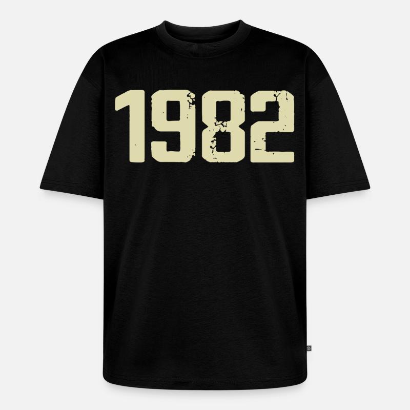 Jubilee 1982 - Unisex Premium Oversized Organic T-Shirt - black