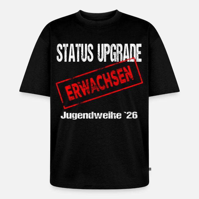 Jugendweihe - Jugendweihe 2026 - Unisex Premium Oversized Bio T-Shirt - Schwarz
