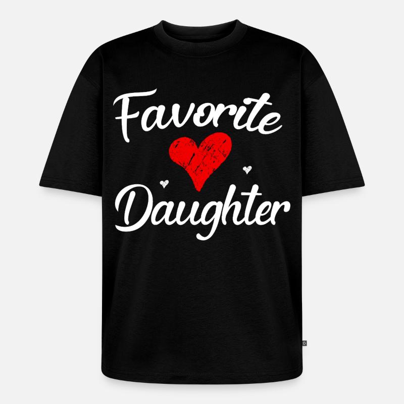 Lieblingstochter - Unisex Premium Oversized Bio T-Shirt - Schwarz