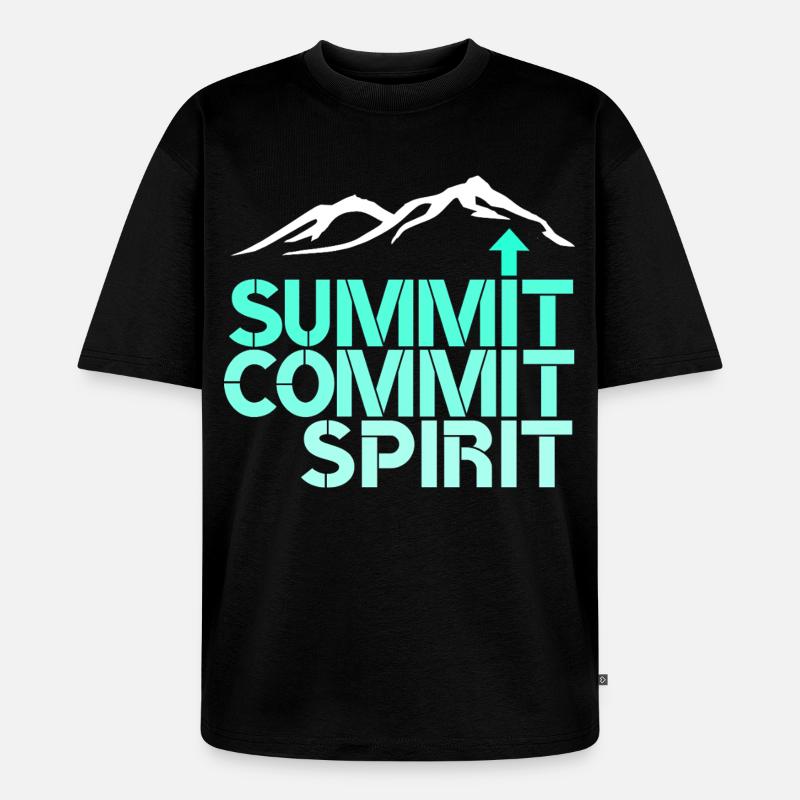 Spirit Commit Summit - Unisex Premium Oversized Organic T-Shirt - black