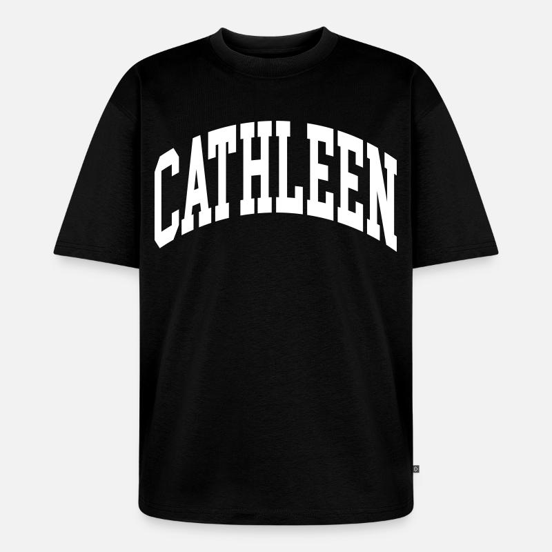 Cathleen - Unisex Premium Oversized Bio T-Shirt - Schwarz