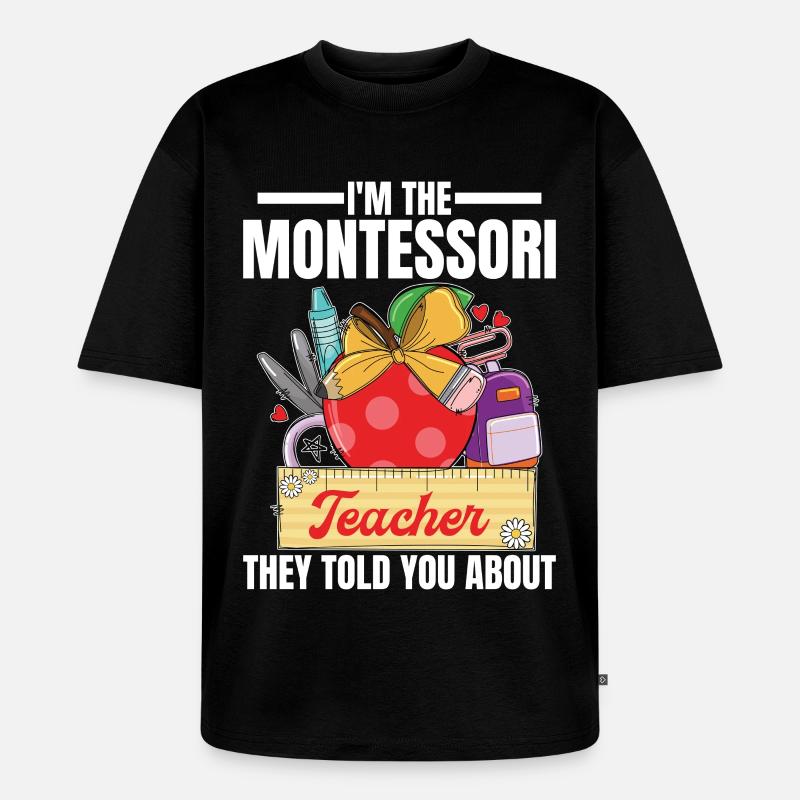 Schullehrer-Mitarbeiter-Methodenausbildung - Unisex Premium Oversized Bio T-Shirt - Schwarz