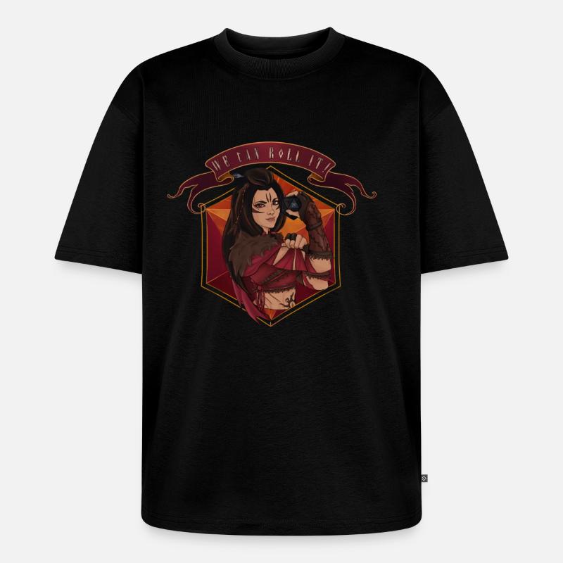 We can roll it ! - Druide - T-shirt Premium bio oversize Unisexe - noir