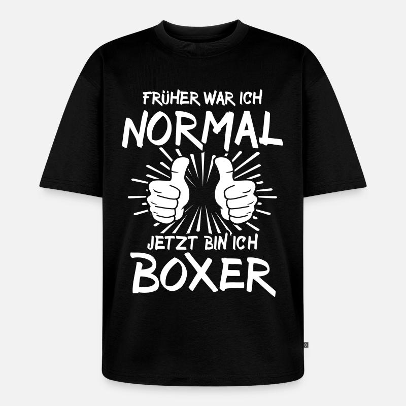 Boxer - Unisex Premium Oversized Bio T-Shirt - Schwarz