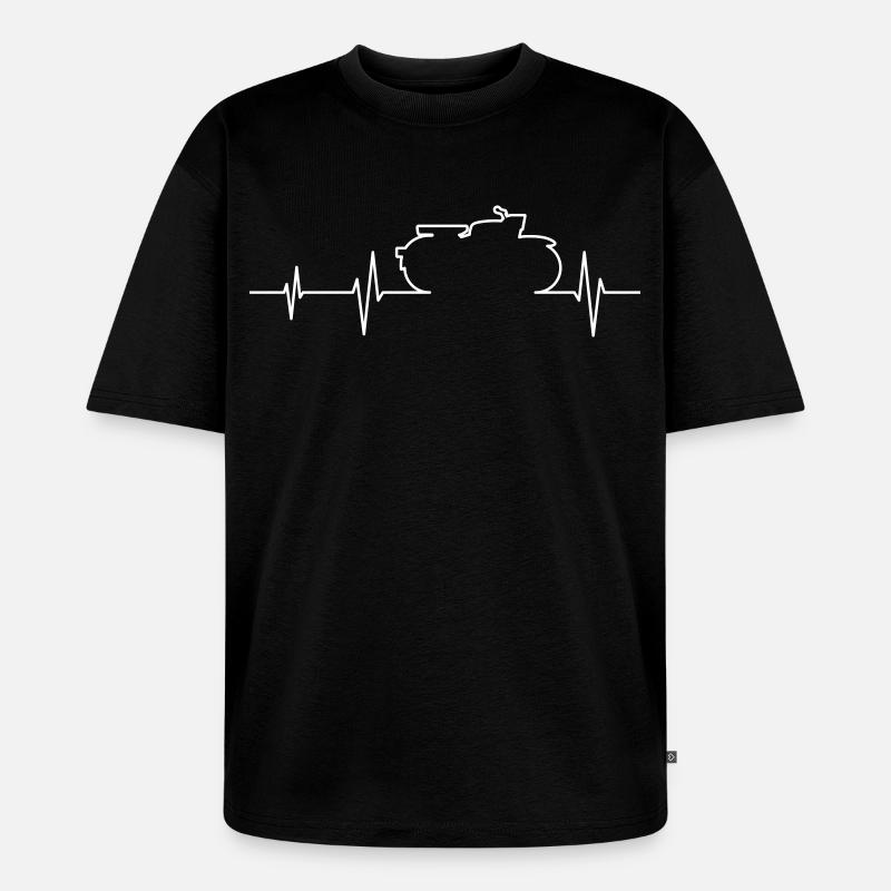 Simson Sparrowhawk Hawk ECG - T-shirt Premium bio oversize Unisexe - noir