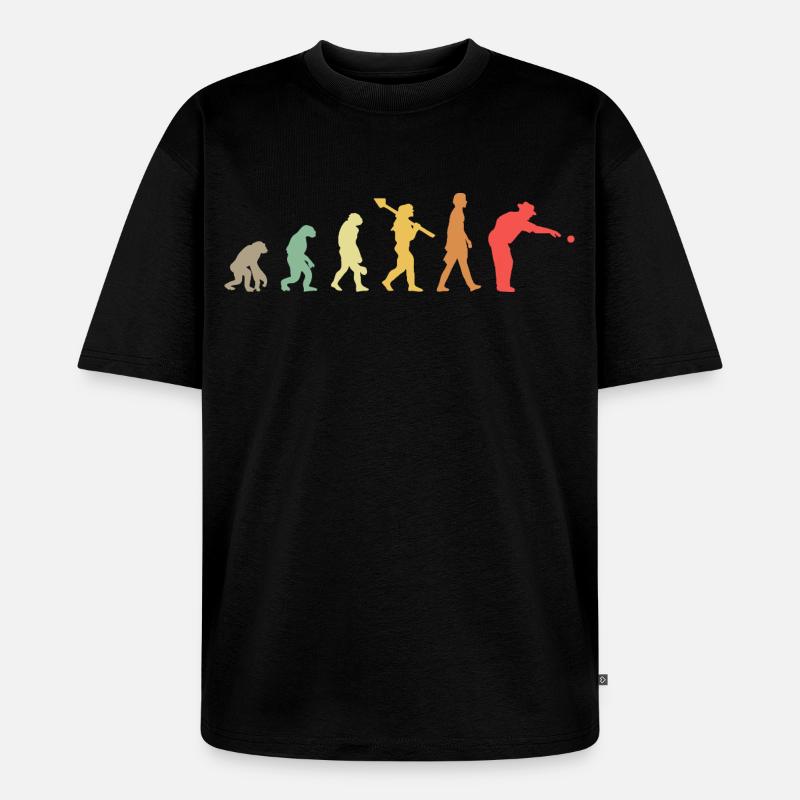 Evolution Boule - Unisex Premium Oversized Organic T-Shirt - black