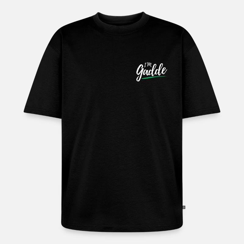 Im Gadde – Logo Hell - T-shirt Premium bio oversize Unisexe - noir