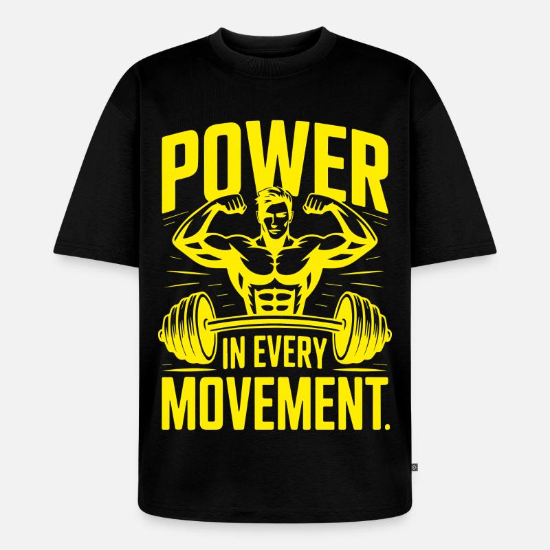 PieM - T-shirt Premium bio oversize Unisexe - noir