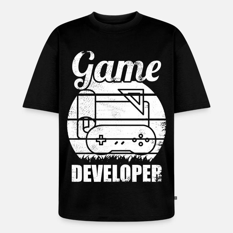 Spiele Entwickler - Unisex Premium Oversized Bio T-Shirt - Schwarz