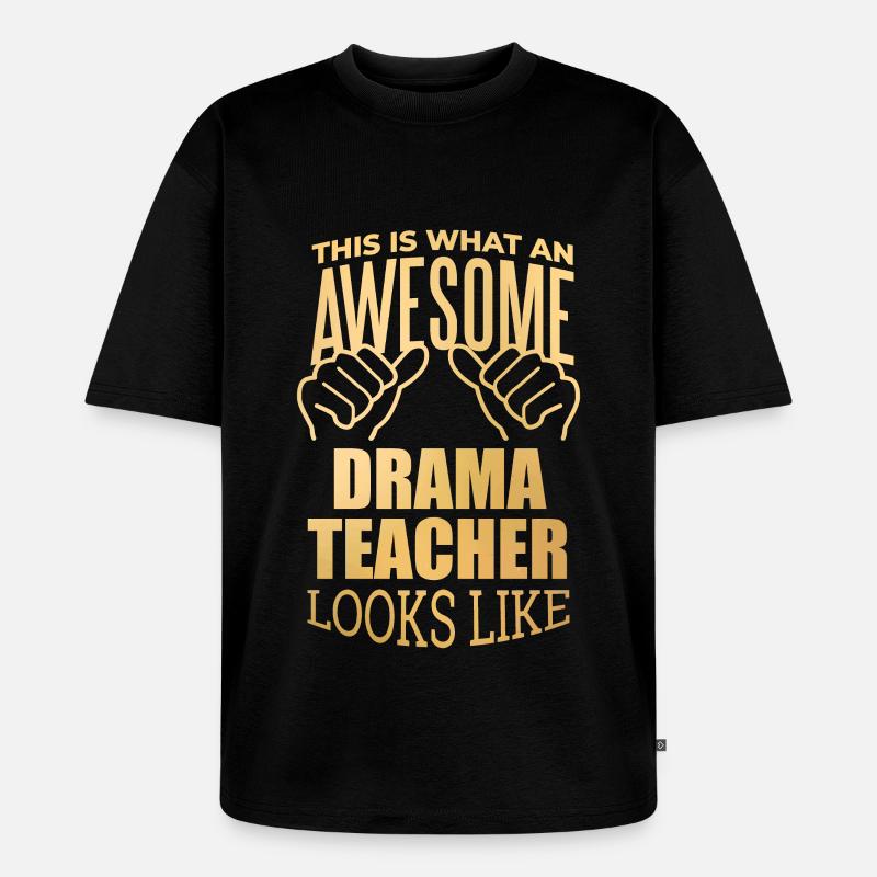 Drama - Unisex Premium Oversized Bio T-Shirt - Schwarz