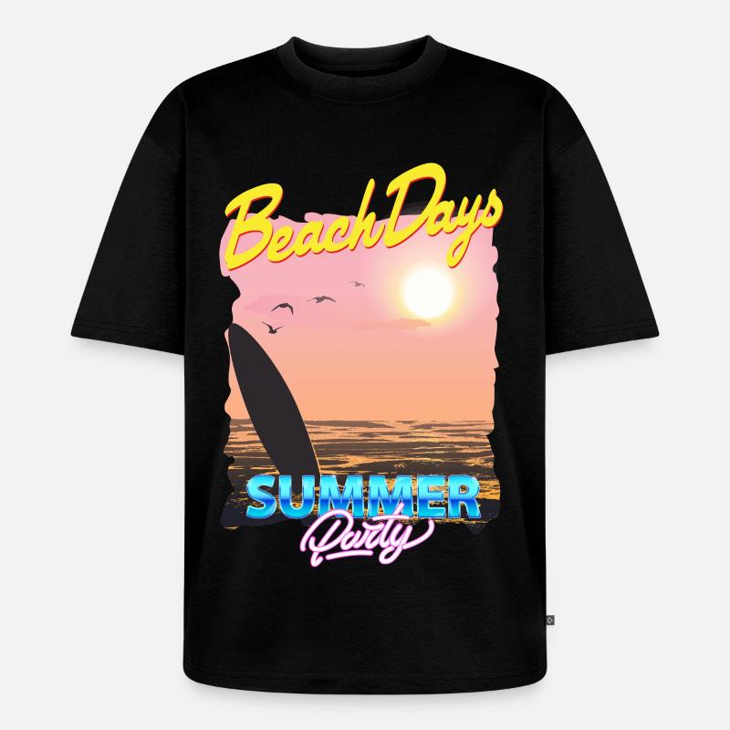 Sommerfest - Unisex Premium Oversized Bio T-Shirt - Schwarz