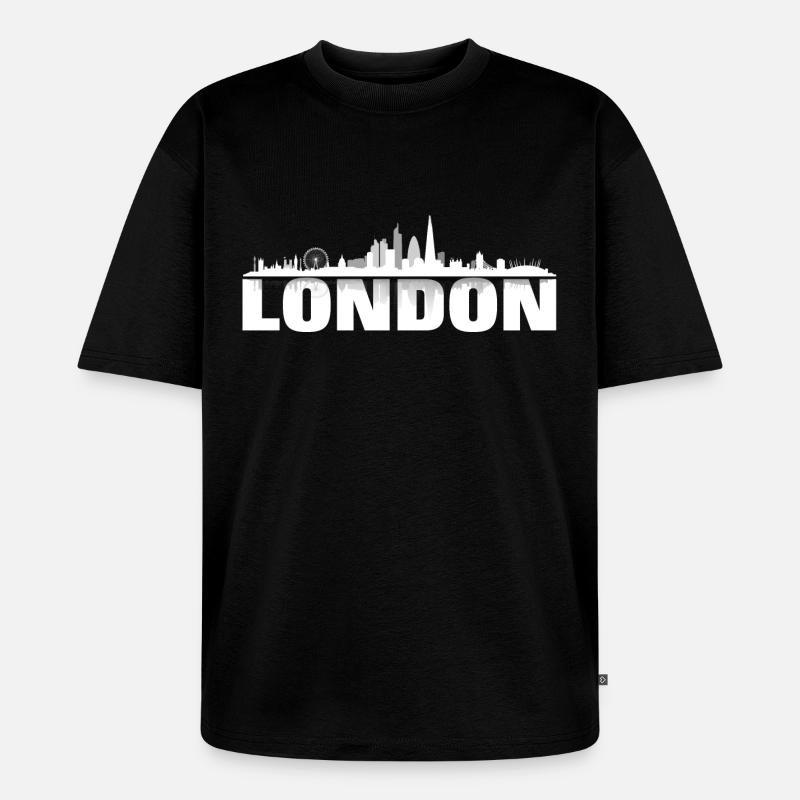 london02light - Unisex Premium Oversized Bio T-Shirt - Schwarz