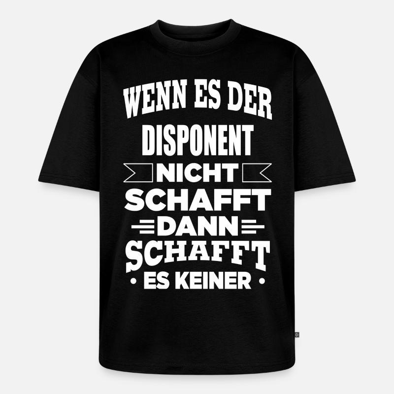 DISPONENT - Unisex Premium Oversized Bio T-Shirt - Schwarz