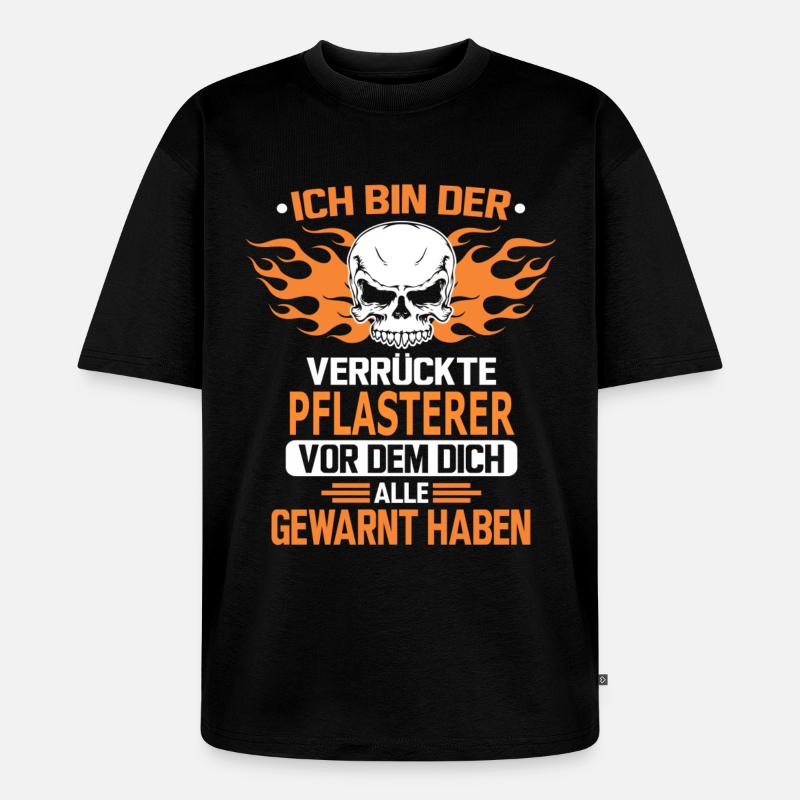 PFLASTERER - Unisex Premium Oversized Bio T-Shirt - Schwarz