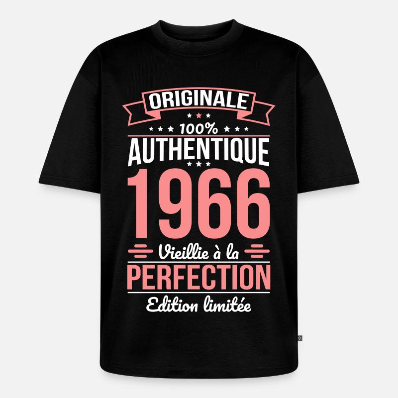 1966 – Perfekt gereift – Limitierte Auflage - Unisex Premium Oversized Bio T-Shirt - Schwarz