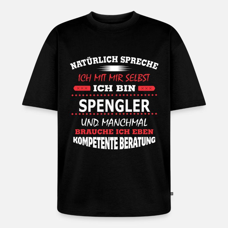 SPENGLER - Unisex Premium Oversized Bio T-Shirt - Schwarz
