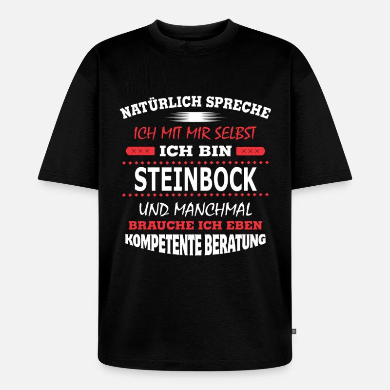 STEINBOCK - Unisex Premium Oversized Bio T-Shirt - Schwarz