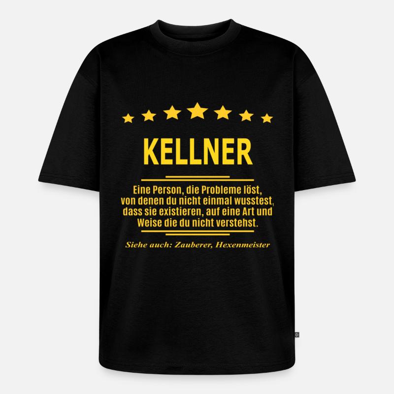 KELLNER - Unisex Premium Oversized Bio T-Shirt - Schwarz
