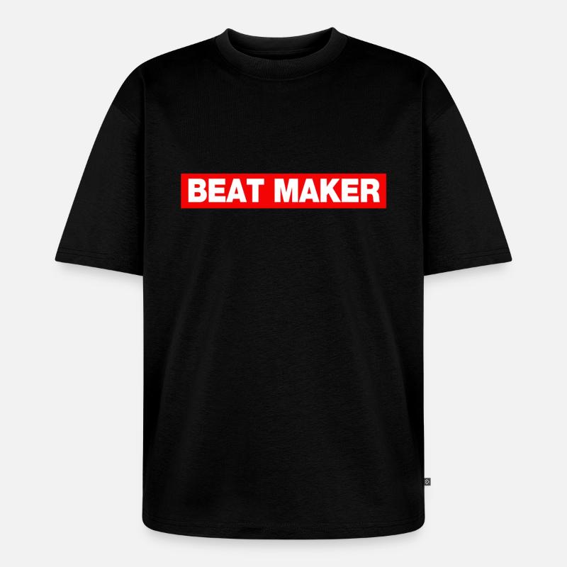 beat maker - Unisex Premium Oversized Bio T-Shirt - Schwarz