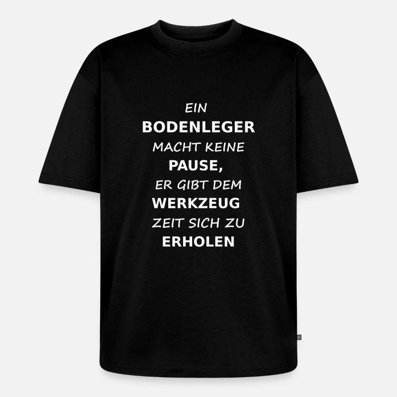 bodenleger - Unisex Premium Oversized Bio T-Shirt - Schwarz