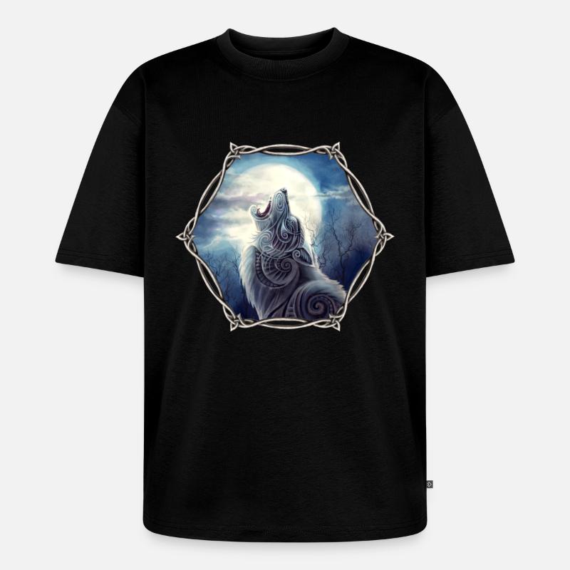 Freki - Unisex Premium Oversized Bio T-Shirt - Schwarz