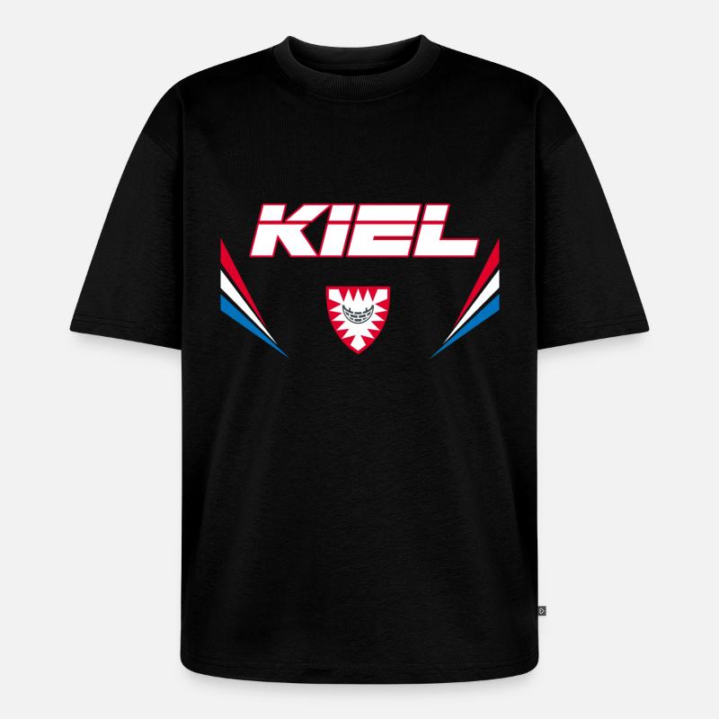 Kiel Vector - Unisex Premium Oversized Bio T-Shirt - Schwarz