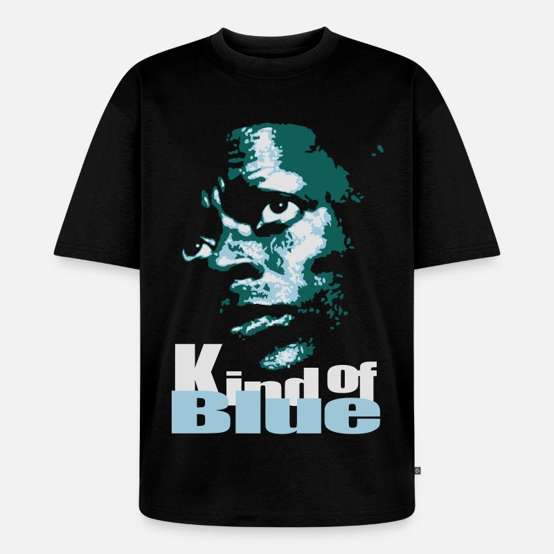 Blauer Jazz Flex - Unisex Premium Oversized Bio T-Shirt - Schwarz
