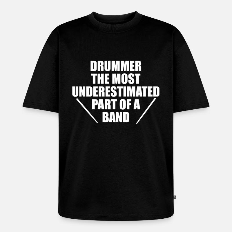 DRUMSTICKS - DRUMSTICKS - INSTRUMENT - Unisex Premium Oversized Organic T-Shirt - black